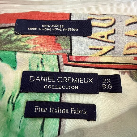 Daniel Cremieux Men's Viscose Hawaiian Shirt | Sz 2X BIG - Picture 7 of 10